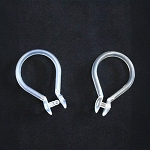 Sourcing Solutions Shower Curtain Hooks Majestic Snap Teardrop Plastic White Or Champagne 12 Dz Per Case Price Per Dz